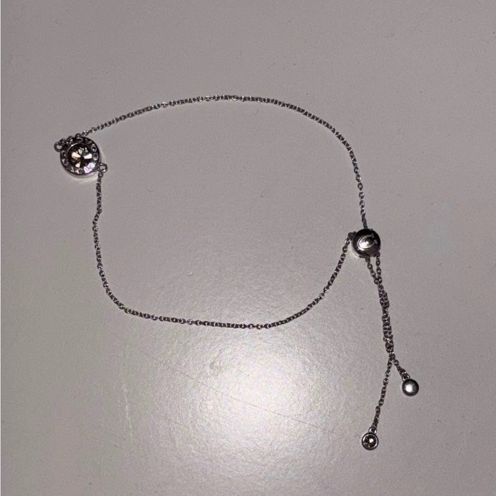 Elegant Silver Coach Chain Bracelet